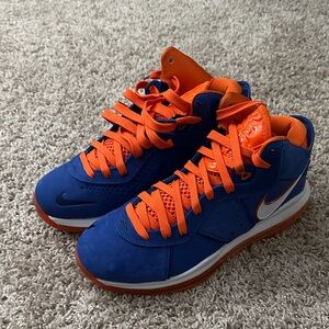 Nike Men's Dynamic Blue and Orange Athletic Sneakers